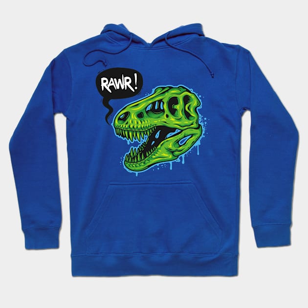 Rawr! Neon Hoodie by DDP Design Studio